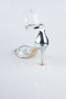 Chaussure de soirée Cuir Verni Argent ABR1156