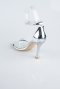 Chaussure de soirée Cuir Verni Argent ABR1158