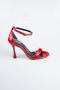 Chaussure de soirée Cuir Verni Rouge ABR1158