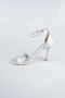 Chaussure de soirée Satin Argent ABS1158