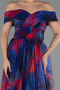 Robe de Soirée Longue Bleu Marine ABU5262