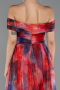 Robe de Soirée Longue Orange ABU5262
