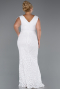 Robe De Fiançailles Grande Taille Squameuse Longue Blanc ABU3845