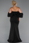 Robe De Soirée Grande Taille Longue Noir ABU4990