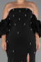 Robe De Soirée Grande Taille Longue Noir ABU4990