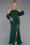 Robe De Soirée Grande Taille Longue Émeraude ABU4990