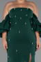 Robe De Soirée Grande Taille Longue Émeraude ABU4990