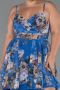 Robe De Soirée Grande Taille Longue Bleu ABU5266