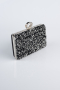 Sac De Soirée Luxe Noir-Argent SH830