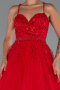 Robe de Soirée Longue Rouge ABU5279