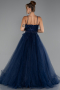 Robe de Soirée Longue Bleu Marine ABU5279