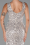 Robe de Soirée Longue Beige ABU5281