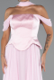 Robe de Soirée Longue Mousseline Poudre ABU5327