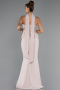 Robe de Soirée Longue Beige ABU5320
