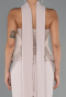 Robe de Soirée Longue Beige ABU5320