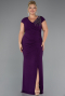 Robe Grande Taille Longue Violet ABU5317