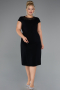 Robe De Invitation Grande Taille Midi Noir ABK2445