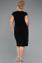 Robe De Invitation Grande Taille Midi Noir ABK2445