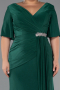 Robe de Soirée Grande Taille Longue Émeraude ABU5287