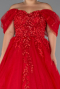 Robes De Soirée Grande Taille Longue Rouge ABU3623