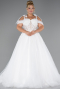 Robe de Mariée Grande Taillev Longue Blanc ABG052