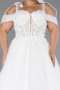 Robe de Mariée Grande Taillev Longue Blanc ABG052