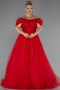 Robes De Soirée Grande Taille Longue Rouge ABU4722
