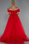 Robes De Soirée Grande Taille Longue Rouge ABU4722