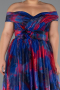 Robe De Soirée Grande Taille Longue Bleu Marine ABU5263