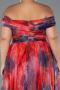 Robe De Soirée Grande Taille Longue Orange ABU5263