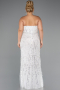 Robe De Mariée Grande Taille Longue Perlé Blanc ABU5328
