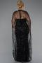 Robe De Mariée Grande Taille Longue Perlé Noir ABU5328
