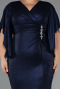 Robe de Soirée Grande Taille Longue Bleu Marine ABU3280