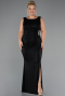 Robe de Soirée Grande Taille Longue Noir ABU5231