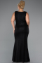 Robe de Soirée Grande Taille Longue Noir ABU5231