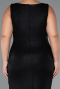 Robe de Soirée Grande Taille Longue Noir ABU5231