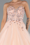 Robe Haute Couture Longue Saumon ABU5342