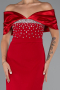 Robe de Soirée Longue Rouge ABU5352