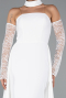 Robe de Soirée Longue Blanc ABU5355