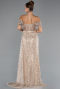 Robe de Soirée Longue Or ABU5338
