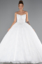 Robe de Mariée Grande Taillev Longue Dantelle Blanc ABG166