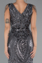 Robe Queue de Poisson Longue Squameuse Anthracite ABU3842