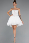 Robe de Mariée Grande Taillev Mini Dantelle Blanc ABG165