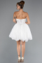 Robe de Mariée Grande Taillev Mini Dantelle Blanc ABG165