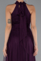Robe De Soirée Longue Violet ABU3252