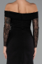 Robe de Cérémonie Courte Noir ABK2455