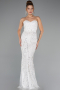 Robe de Soirée Longue Blanc ABU4517