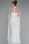 Robe de Soirée Longue Blanc ABU4517