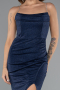 Robe de Soirée Longue Bleu Marine ABU5389