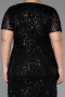 Robe De Invitation Grande Taille Courte Noir ABK2380